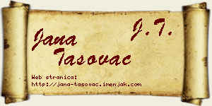 Jana Tasovac vizit kartica